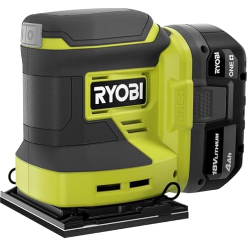 RYOBI ONE+ 1/4-Blatt-Schleifset – 14.000 OPM, schneller Papierwechsel