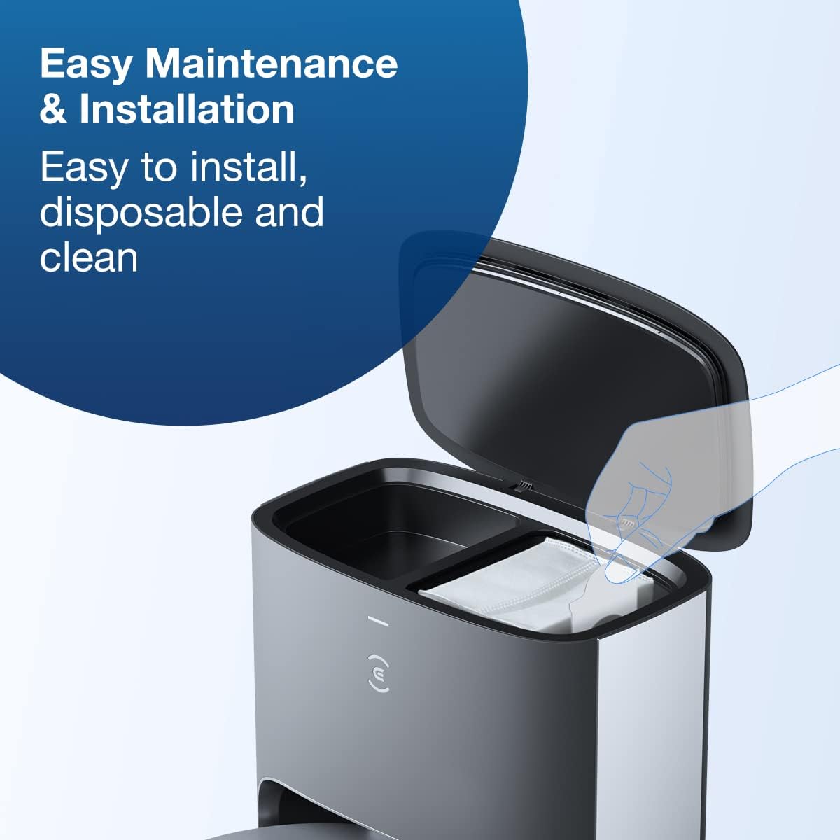 ECOVACS GOAT G1-800 Mhroboter ohne Begrenzungskabel 800㎡, Rasenmher Roboter mit TrueMapping-Multifusionslokalisierung, Hindernisvermeidung, 16-Zonen-Management, 45% Steigung, Videomanager