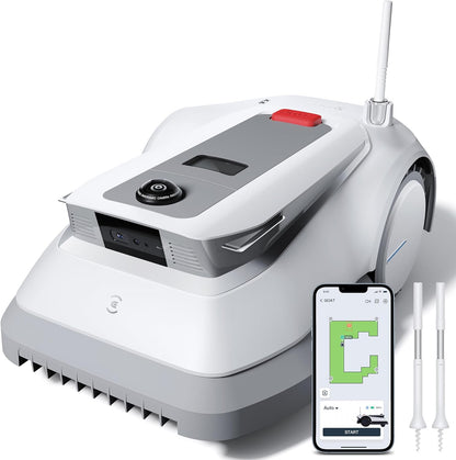 ECOVACS GOAT G1-800 Mhroboter ohne Begrenzungskabel 800㎡, Rasenmher Roboter mit TrueMapping-Multifusionslokalisierung, Hindernisvermeidung, 16-Zonen-Management, 45% Steigung, Videomanager