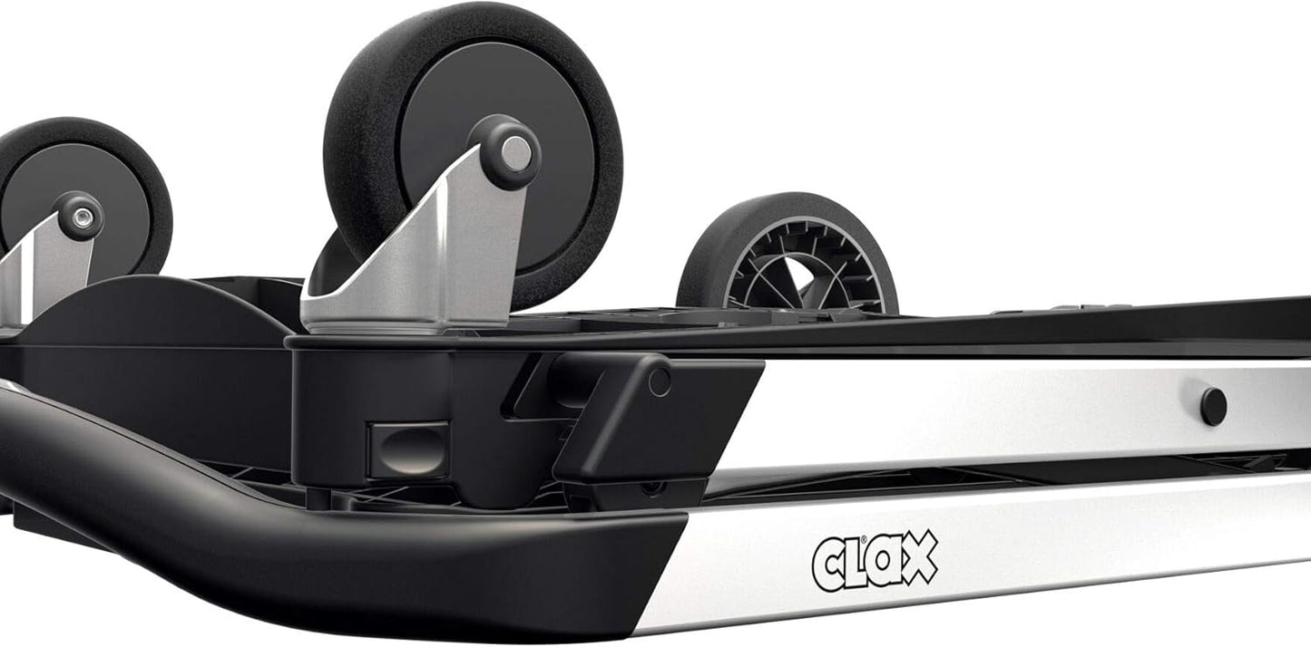 Vielseitig einsetzbare, funktionale, zusammenklappbare Karren | Mobiler Klappwagen | Einkaufswagen mit Aufbewahrungskiste (schwarz)