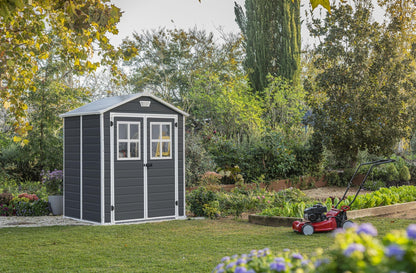 KETER 12-938205 Chalet und Gartenhaus Premium Resin 65Dd Ant, Anthrazit, 185 x 152 x 226 cm