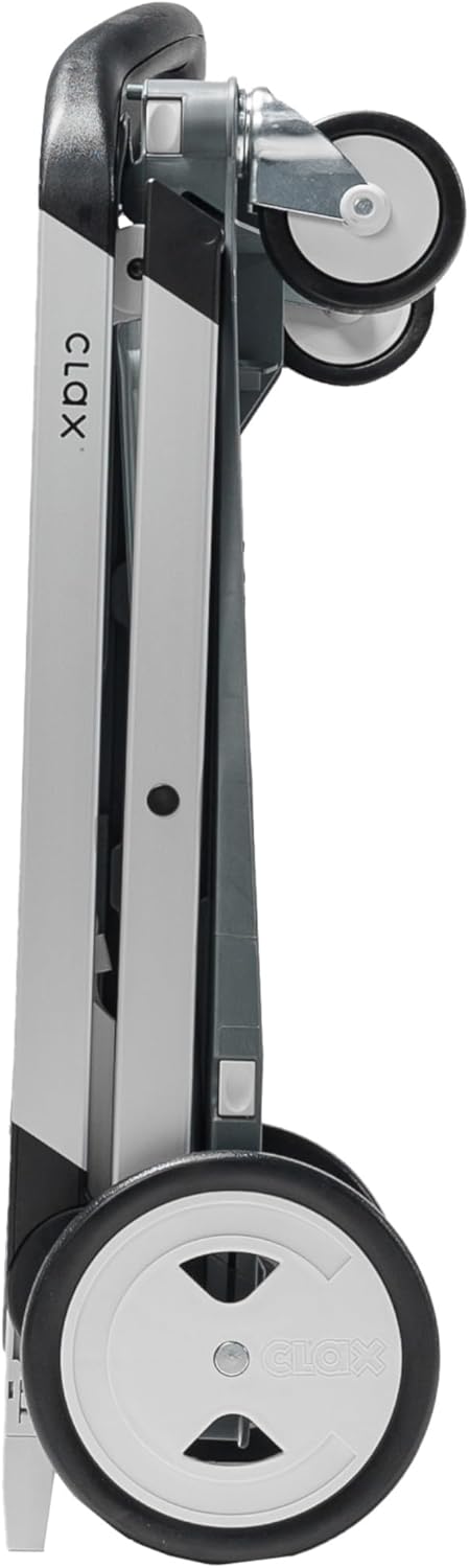 Vielseitig einsetzbare, funktionale, zusammenklappbare Karren | Mobiler Klappwagen | Einkaufswagen mit Aufbewahrungskiste (schwarz)