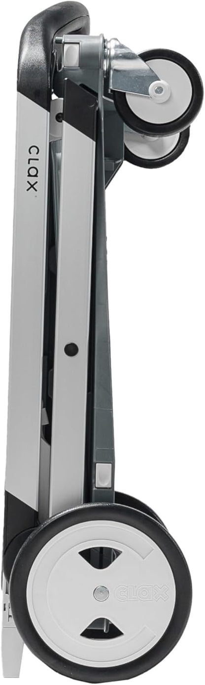 Vielseitig einsetzbare, funktionale, zusammenklappbare Karren | Mobiler Klappwagen | Einkaufswagen mit Aufbewahrungskiste (schwarz)