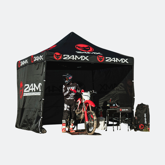 Rennzelt Mit Wänden 24MX Easy-Up Schwarz